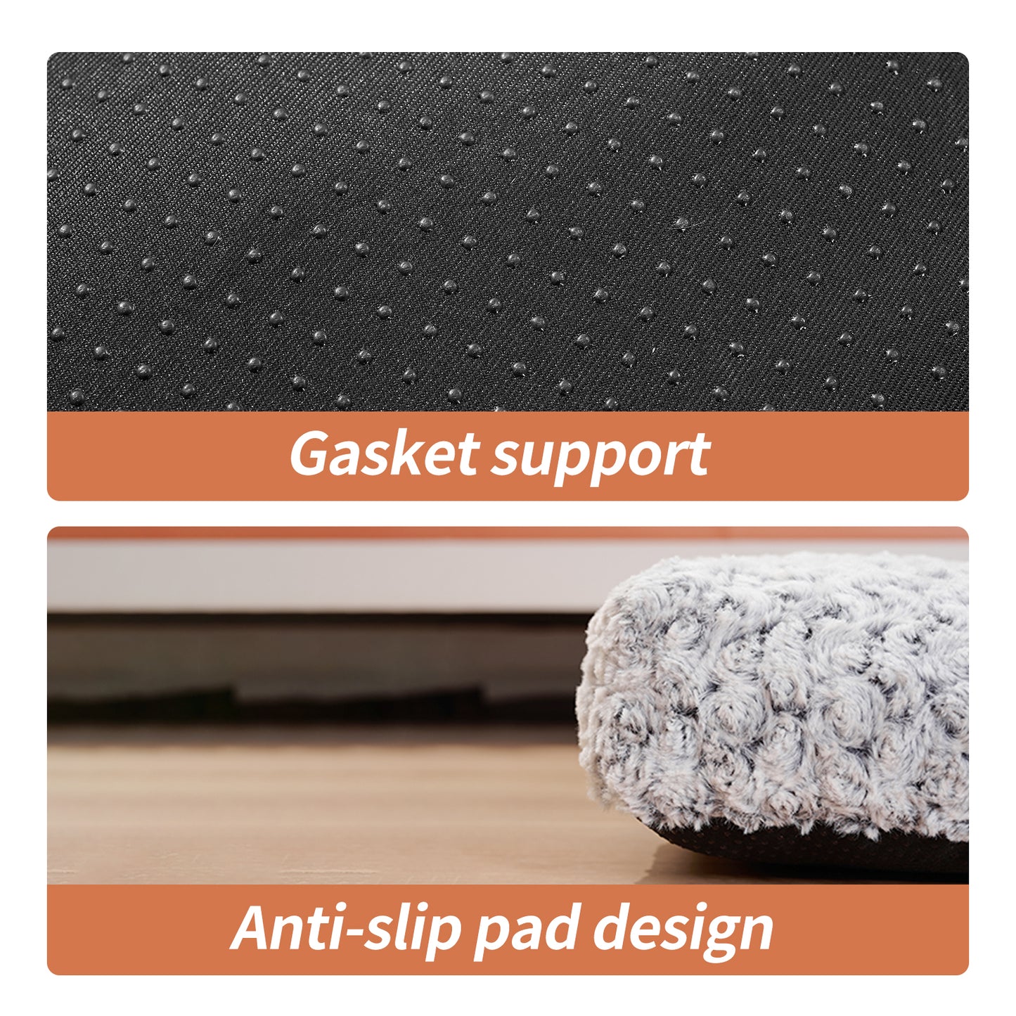 FurencePet™ Plush Rose Velvet Dog & Cat Bed – Thickened Soft Washable Kennel Mat for Cozy Sleep