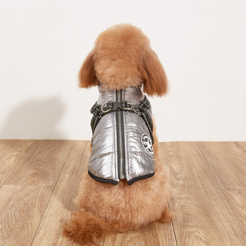 FurencePet™ Winter Warm Reflective Dog Jacket – Fleece-Lined Cotton Padded Coat for Cold Weather Walks | Cozy Outdoor Pet Apparel Canada