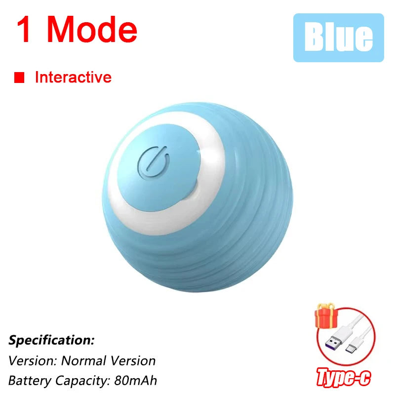 FurencePet™ ShadowChase Smart Ball Rechargeable Interactive Rolling Toy with Prey-Motion Technology