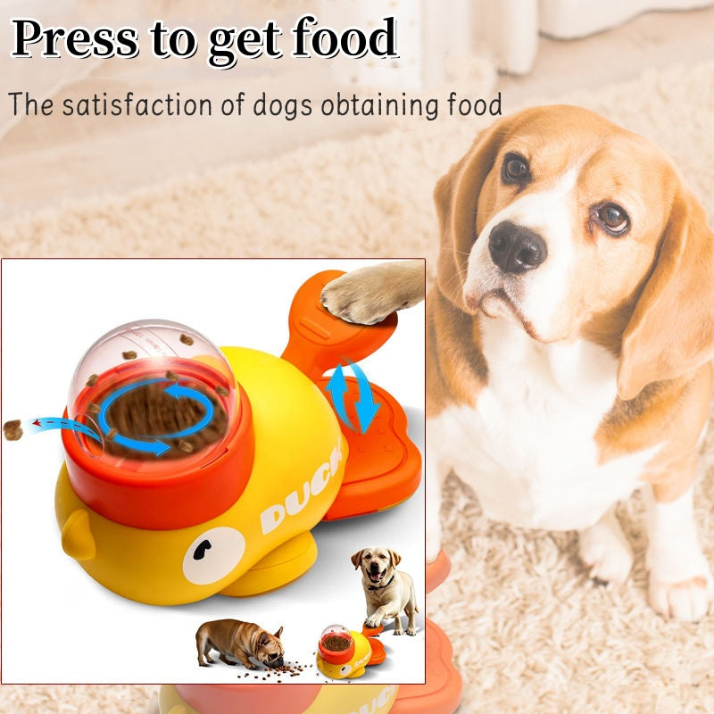 FurencePet™ Interactive Duck Puzzle Feeder — No Batteries Slow Feeder & Treat Dispenser for Dogs
