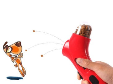 FurencePet™ Interactive Pet Food Catapult Feeder – Treat Launcher Toy for Dogs & Cats | Fun Play + Healthy Reward Activity