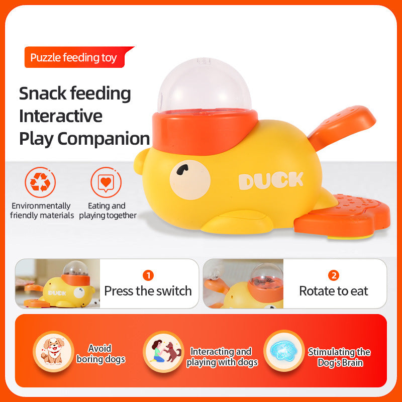 FurencePet™ Interactive Duck Puzzle Feeder — No Batteries Slow Feeder & Treat Dispenser for Dogs