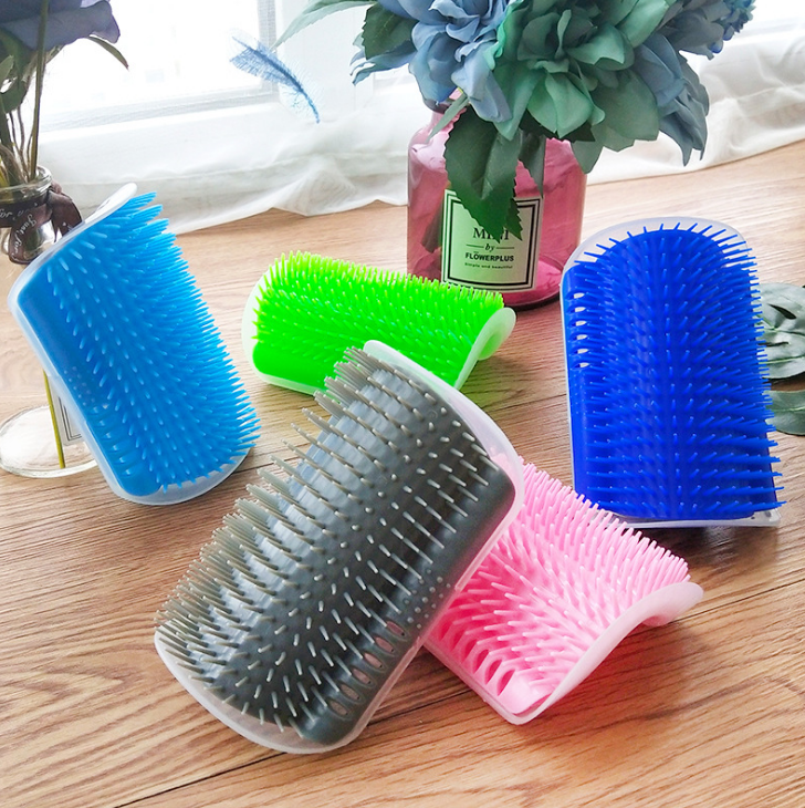 FurencePet™ Corner Groomer: Cat Self-Grooming Wall Brush & Massage Comb with Catnip