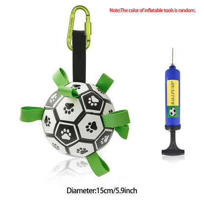 FurencePet™ Aero-Play Interactive Dog Soccer Ball – Durable Training Football with Grab Tabs & Air Pump