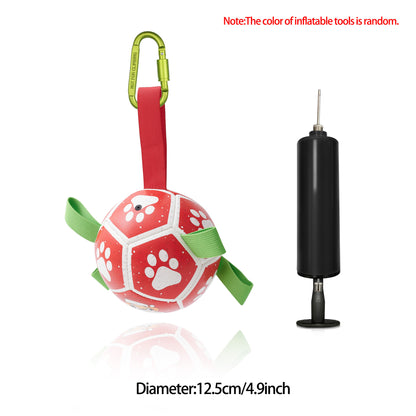 FurencePet™ Aero-Play Interactive Dog Soccer Ball – Durable Training Football with Grab Tabs & Air Pump