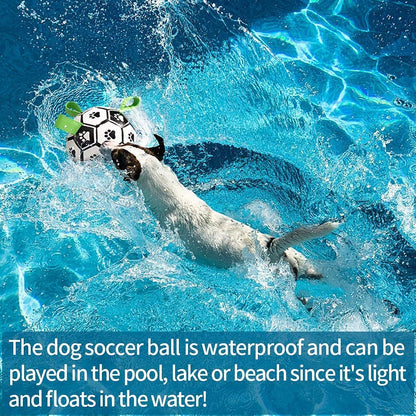 FurencePet™ Aero-Play Interactive Dog Soccer Ball – Durable Training Football with Grab Tabs & Air Pump