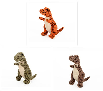 FurencePet™ Interactive Dinosaur Plush Dog Toy – Large Squeaky Chew & Play Toy for Small to Large Dogs