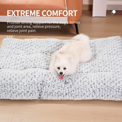 FurencePet™ Plush Rose Velvet Dog & Cat Bed – Thickened Soft Washable Kennel Mat for Cozy Sleep