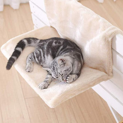 Furencepet™ Warm Window Cat Hammock – Elevated Iron Frame Radiator Bed for Cozy Cat Naps