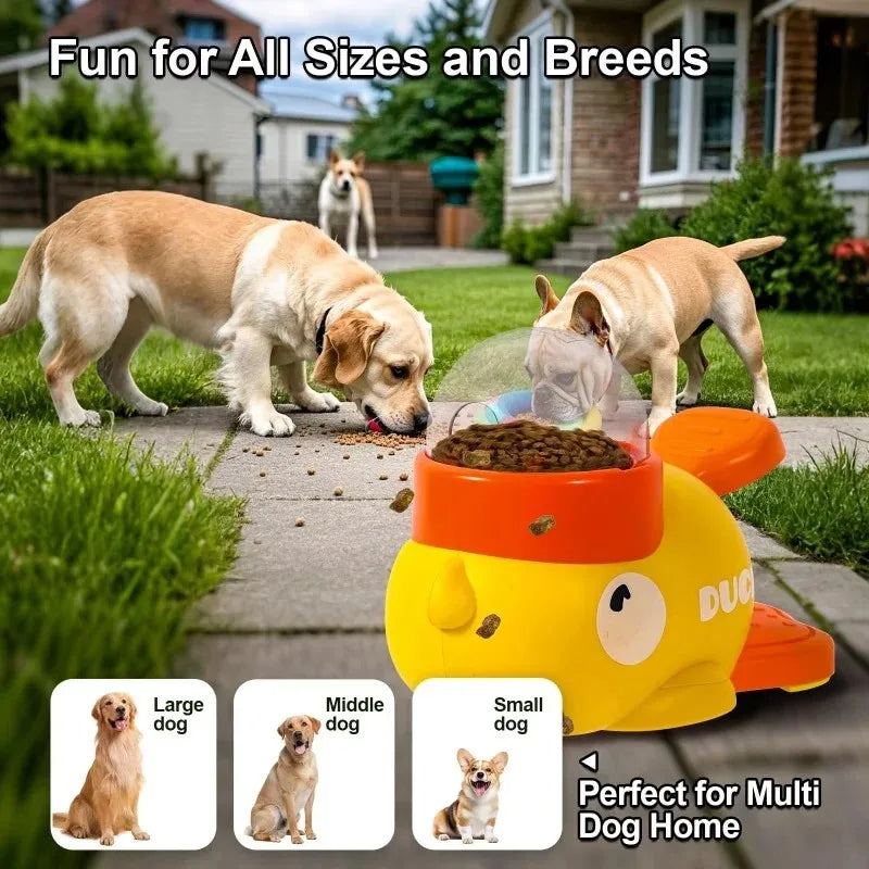 FurencePet™ Interactive Duck Puzzle Feeder — No Batteries Slow Feeder & Treat Dispenser for Dogs