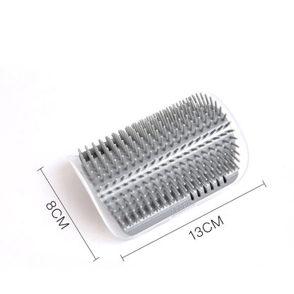 FurencePet™ Corner Groomer: Cat Self-Grooming Wall Brush & Massage Comb with Catnip