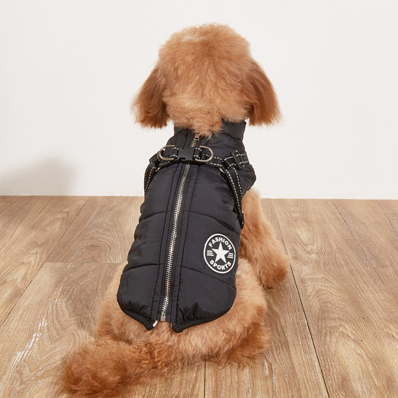 FurencePet™ Winter Warm Reflective Dog Jacket – Fleece-Lined Cotton Padded Coat for Cold Weather Walks | Cozy Outdoor Pet Apparel Canada