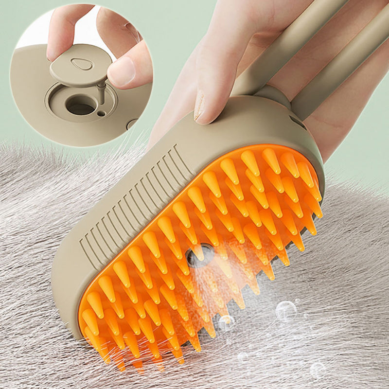 FurencePet™ SteamBrush: 3-in-1 Pet Grooming & Massage Tool ✨