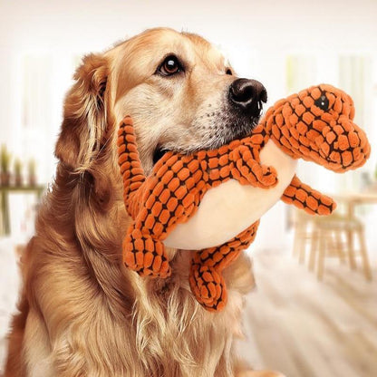 FurencePet™ Interactive Dinosaur Plush Dog Toy – Large Squeaky Chew & Play Toy for Small to Large Dogs