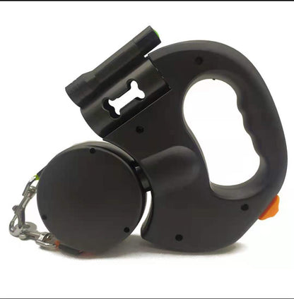 FurencePet™ NightWalk: Dual-Retractable Leash with Built-in LED Safety Lights