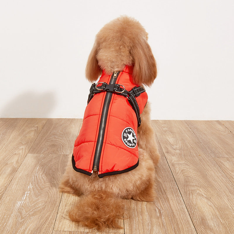 FurencePet™ Winter Warm Reflective Dog Jacket – Fleece-Lined Cotton Padded Coat for Cold Weather Walks | Cozy Outdoor Pet Apparel Canada