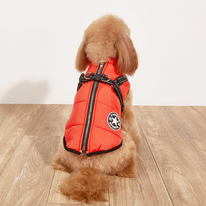 FurencePet™ Winter Warm Reflective Dog Jacket – Fleece-Lined Cotton Padded Coat for Cold Weather Walks | Cozy Outdoor Pet Apparel Canada