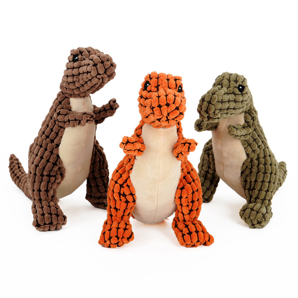FurencePet™ Interactive Dinosaur Plush Dog Toy – Large Squeaky Chew & Play Toy for Small to Large Dogs