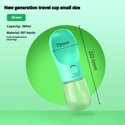 FurencePet™ 2-in-1 Travel Bottle: Portable Water & Food Feeder