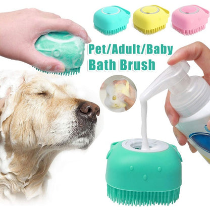 FurencePet™ BathMaster: Shampoo-Dispensing Silicone Grooming Glove
