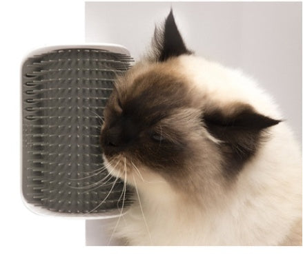 FurencePet™ Corner Groomer: Cat Self-Grooming Wall Brush & Massage Comb with Catnip