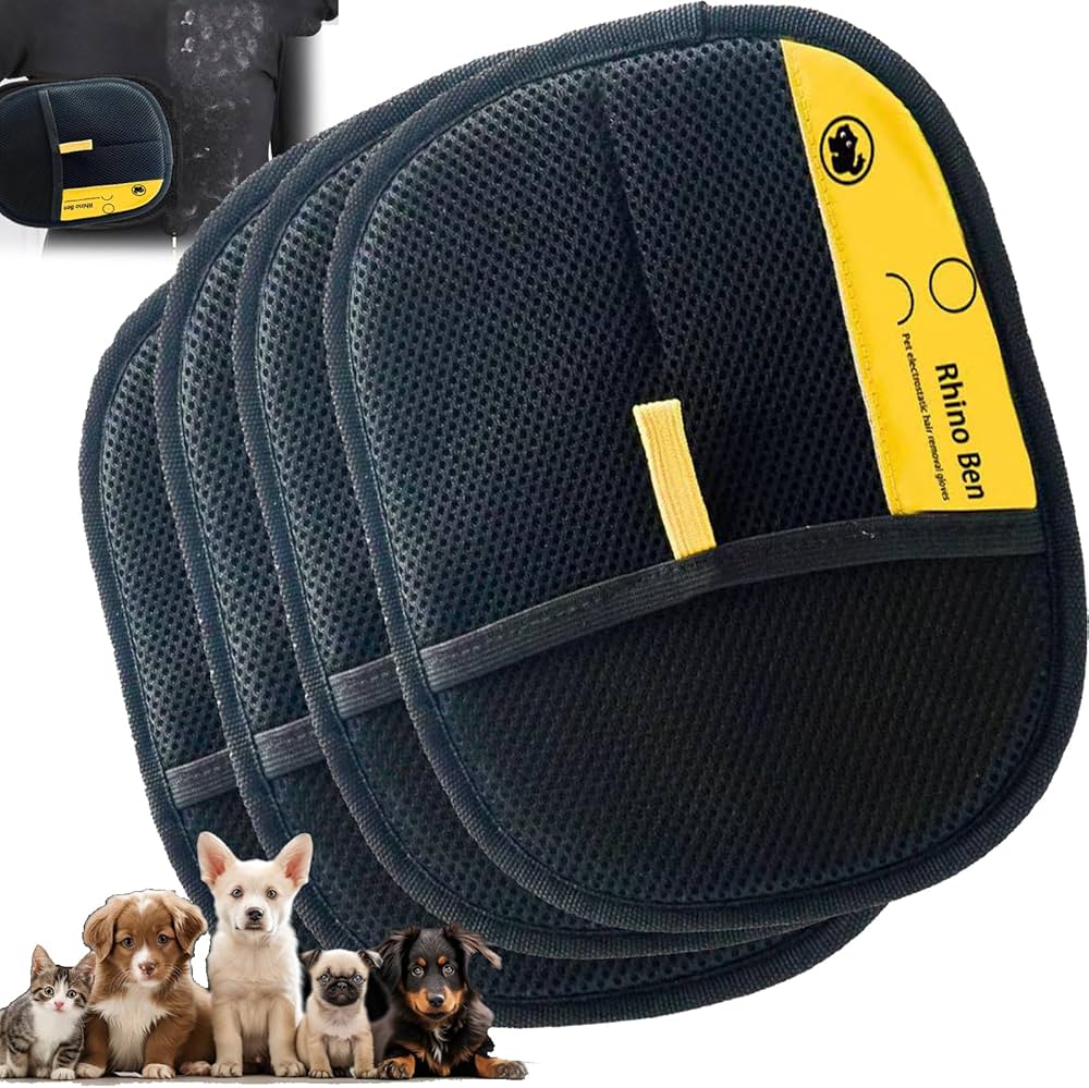 FurencePet™ Pet Hair Removal Grooming Gloves – Dual-Action Fur Remover & Massage Mitt for Dogs & Cats