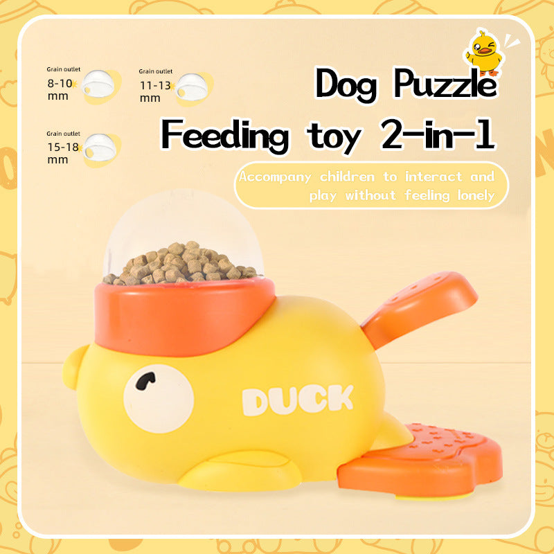FurencePet™ Interactive Duck Puzzle Feeder — No Batteries Slow Feeder & Treat Dispenser for Dogs