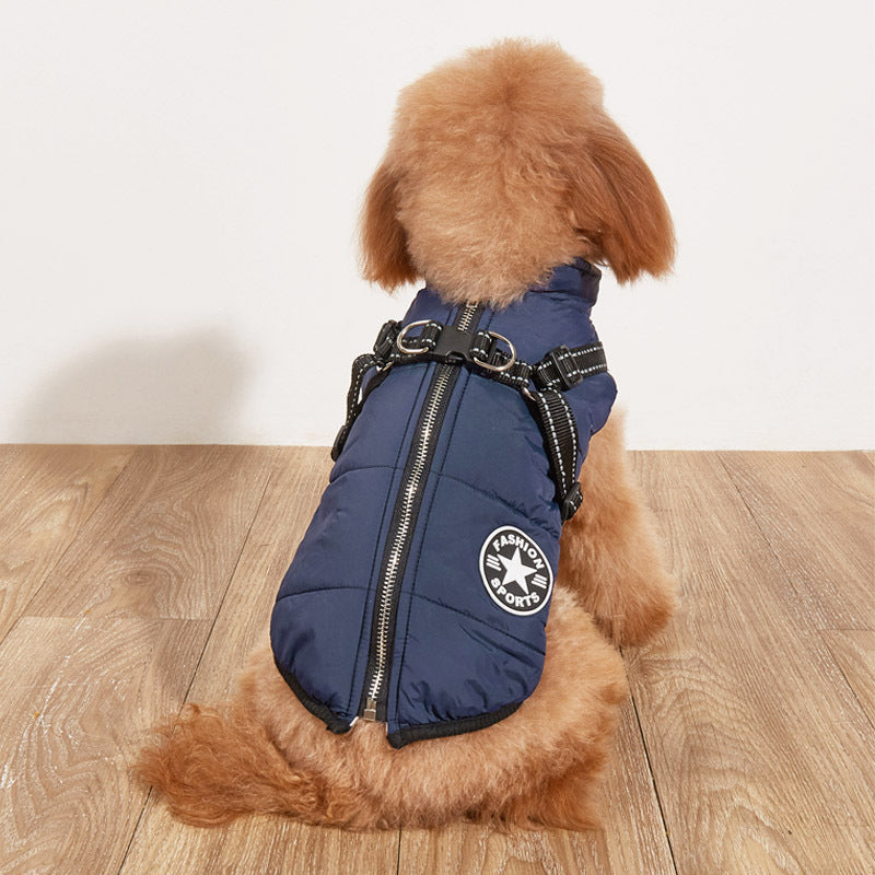 FurencePet™ Winter Warm Reflective Dog Jacket – Fleece-Lined Cotton Padded Coat for Cold Weather Walks | Cozy Outdoor Pet Apparel Canada
