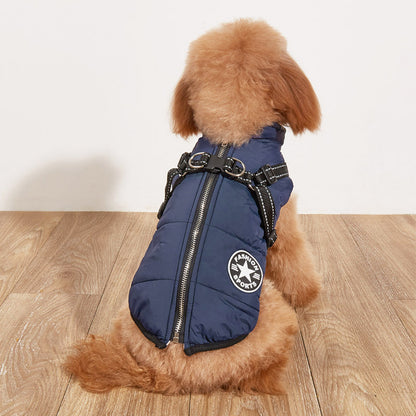 FurencePet™ Winter Warm Reflective Dog Jacket – Fleece-Lined Cotton Padded Coat for Cold Weather Walks | Cozy Outdoor Pet Apparel Canada