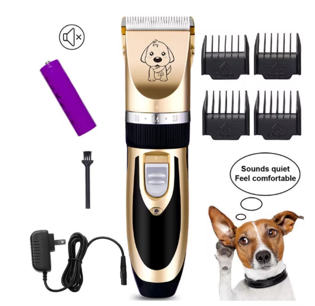 FurencePet™ ProTrim Gold Rechargeable Pet Grooming Clipper Kit