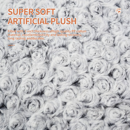 FurencePet™ Plush Rose Velvet Dog & Cat Bed – Thickened Soft Washable Kennel Mat for Cozy Sleep