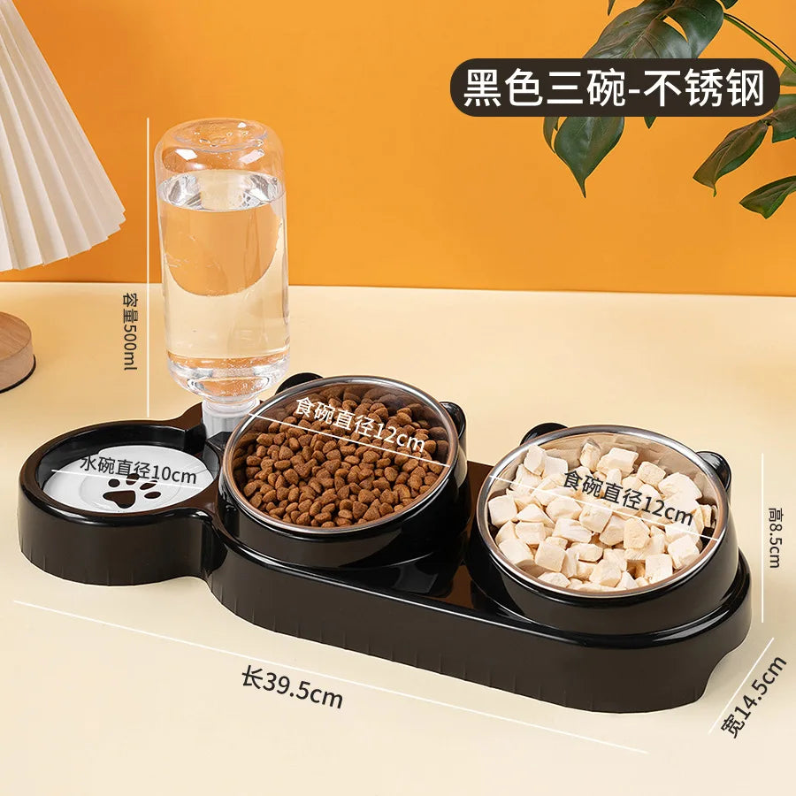 FurencePet™ TrioFeed - 3-in-1 Stainless Steel Automatic Pet Bowl