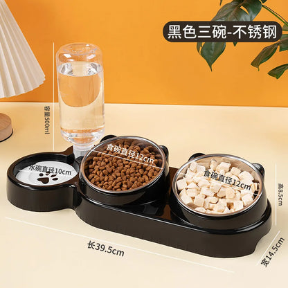 FurencePet™ TrioFeed - 3-in-1 Stainless Steel Automatic Pet Bowl
