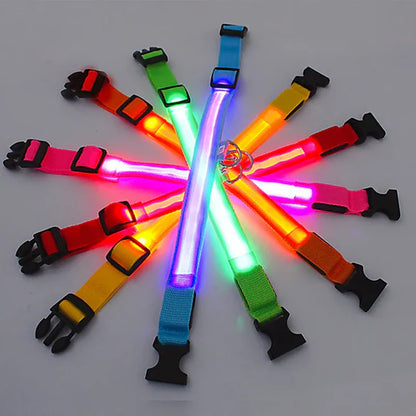 FurencePet™ GlowGuard LED Safety Pet Collar – Adjustable Night Visibility Collar for Dogs & Cats