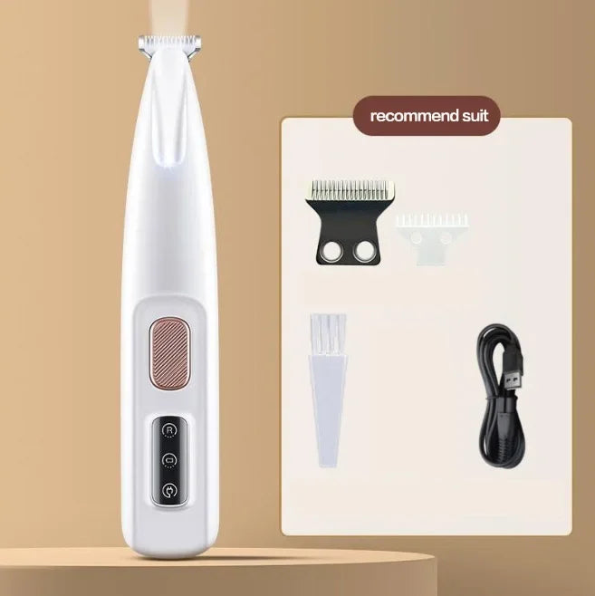 Furencepet™ LED Dog Paw Trimmer Waterproof • Low Noise • Precision Grooming with LED Display