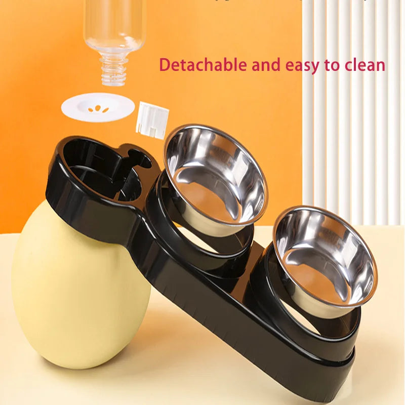 FurencePet™ TrioFeed - 3-in-1 Stainless Steel Automatic Pet Bowl