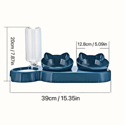 FurencePet™ TrioFeed Pro - 3-in-1 Ergonomic Ear Design Pet Station