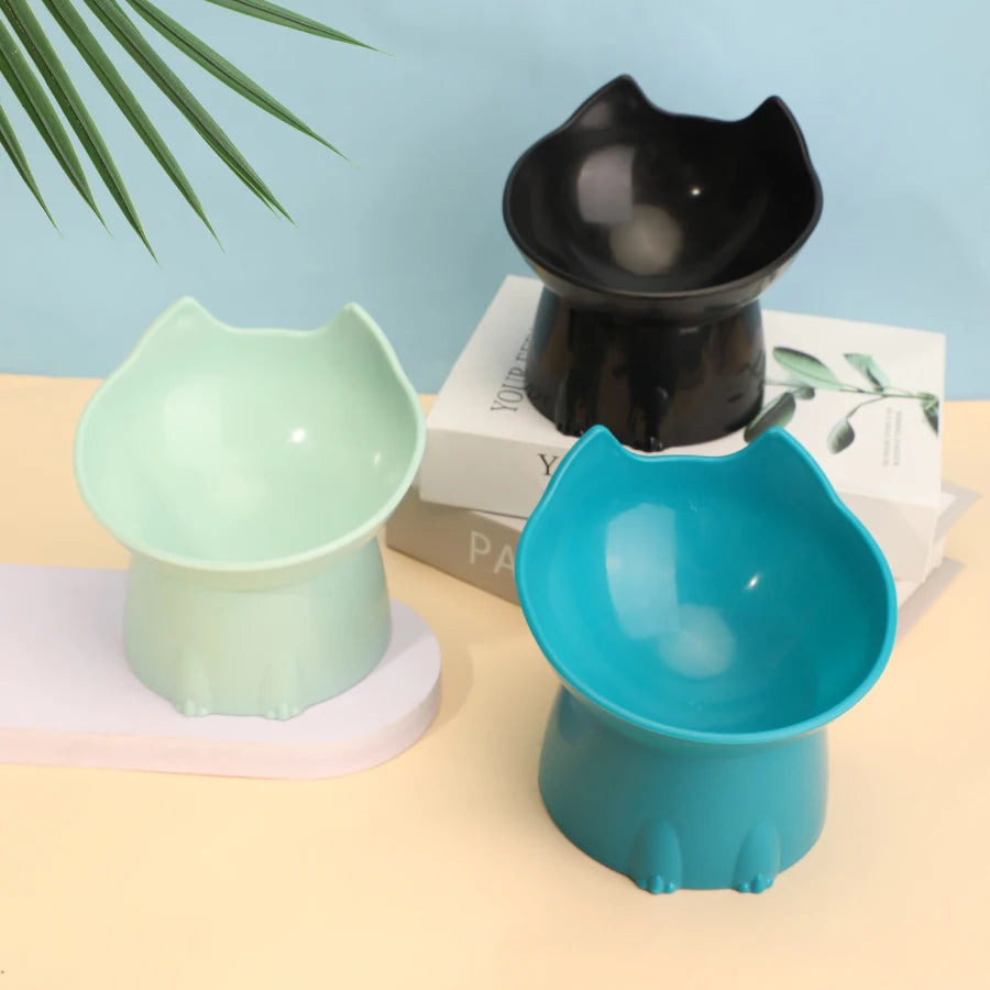 FurencePet™ WhiskerWare - Elevated Ergonomic Cat Bowl with 15° Tilt