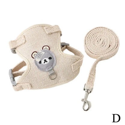 FurencePet™ TeddyVest - Breathable Undershirt Style Cat & Dog Harness Set