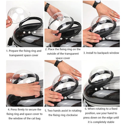 FurencePet™ AeroView Travel Backpack Transparent Cat & Small Dog Carrier — Breathable, Outdoor Ready, Adventure Companion