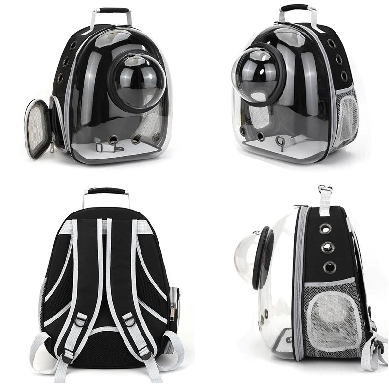 FurencePet™ AeroView Travel Backpack Transparent Cat & Small Dog Carrier — Breathable, Outdoor Ready, Adventure Companion