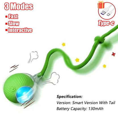 FurencePet™ ShadowChase Smart Ball Rechargeable Interactive Rolling Toy with Prey-Motion Technology