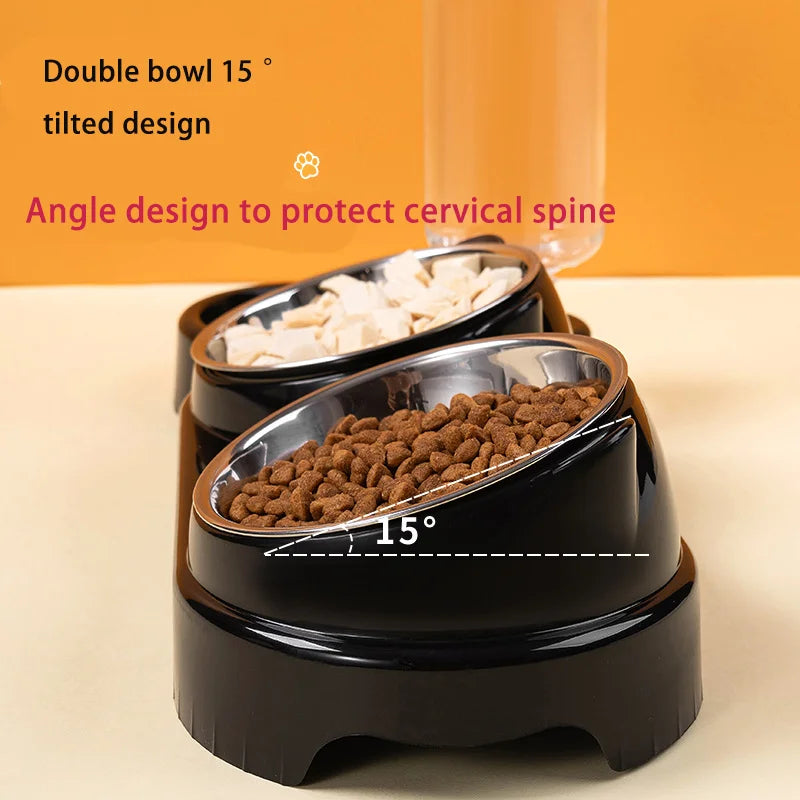 FurencePet™ TrioFeed - 3-in-1 Stainless Steel Automatic Pet Bowl