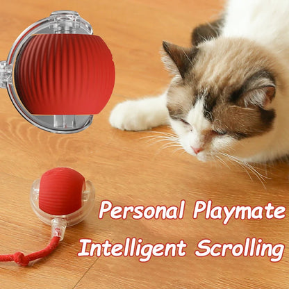 FurencePet™ ShadowChase Smart Ball Rechargeable Interactive Rolling Toy with Prey-Motion Technology