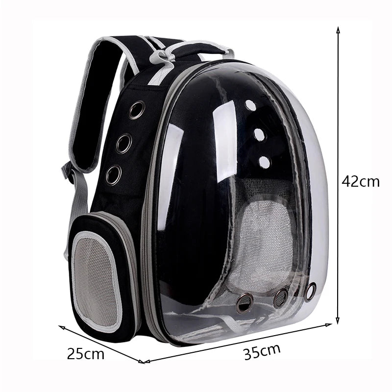 FurencePet™ AeroView Travel Backpack Transparent Cat & Small Dog Carrier — Breathable, Outdoor Ready, Adventure Companion