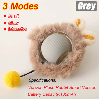 FurencePet™ ShadowChase Smart Ball Rechargeable Interactive Rolling Toy with Prey-Motion Technology