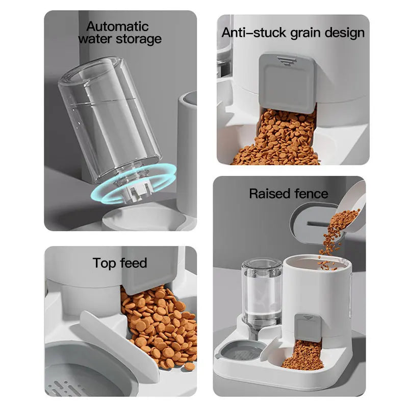 Furencepet™ AutoServe Gravity Pet Feeder & Water Station