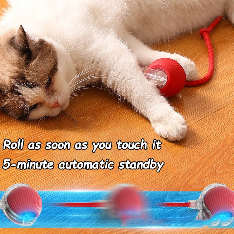 FurencePet™ ShadowChase Smart Ball Rechargeable Interactive Rolling Toy with Prey-Motion Technology