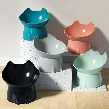 FurencePet™ WhiskerWare - Elevated Ergonomic Cat Bowl with 15° Tilt