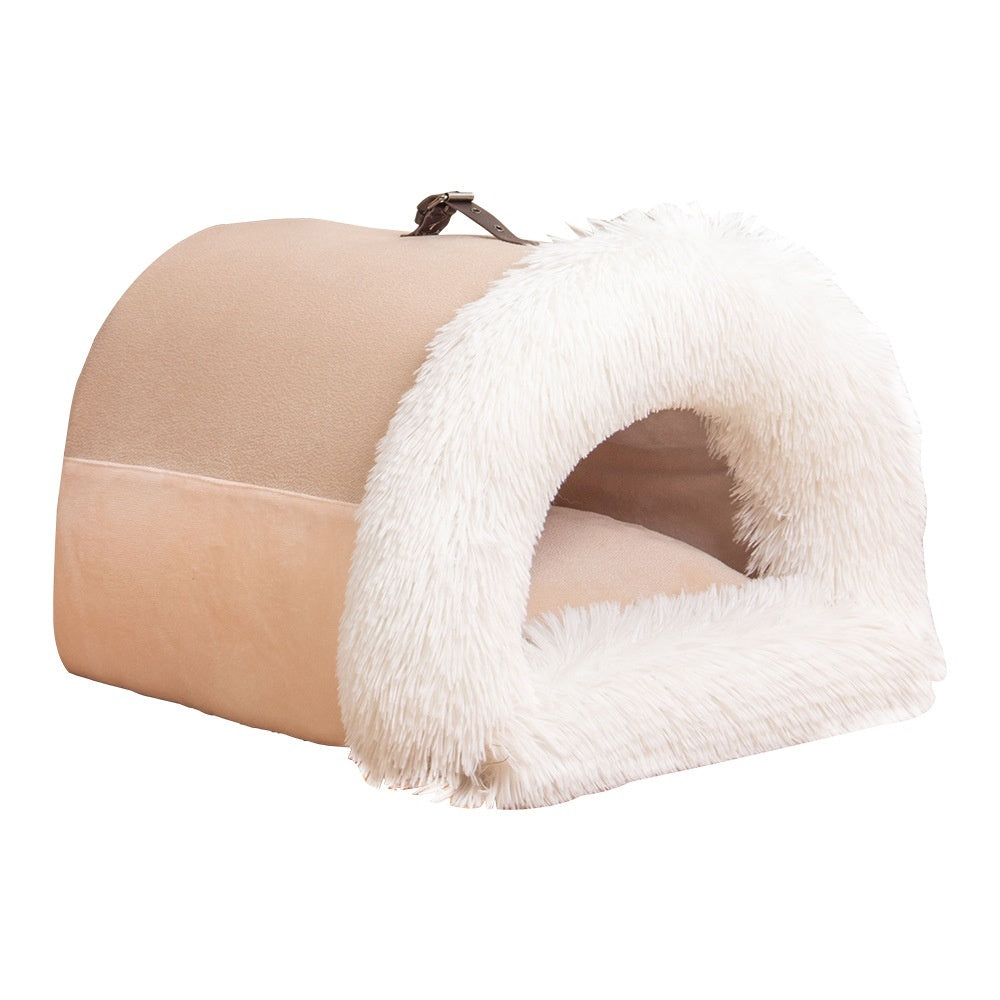 Furencepet™ WarmCave Plush Pet Bed